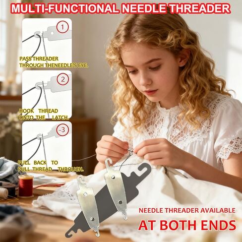 Stainless Steel Sewing Kit, 36-Piece Household Sewing Supplies with Needles, Threads, Scissors, Thimble for Home, Travel, and Emergency Repairs (Basic Hand Sewing Set) in Saudi Arabia