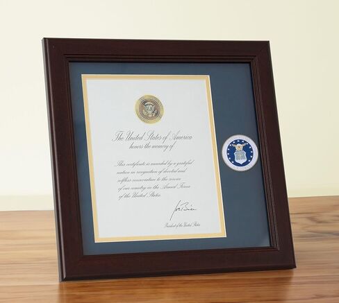 Allied Frame US Air Force Wings Presidential Memorial Certificate Frame with Medallion - 8 x 10 Inch in Saudi Arabia