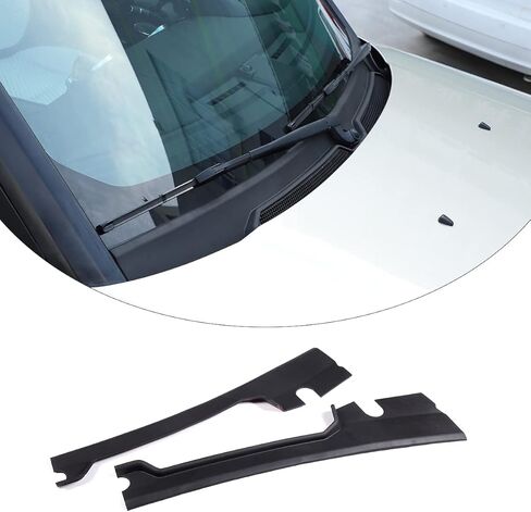Car Windshield Pressed Edge Panel Wiper Bottom Panel Trim Compatible for Land Rover Discovery 4 LR4 2010-2016, Fits for Land Rover Discovery 3 LR3 2004-2009 Interior Accessories (TPE, Black) in Saudi Arabia