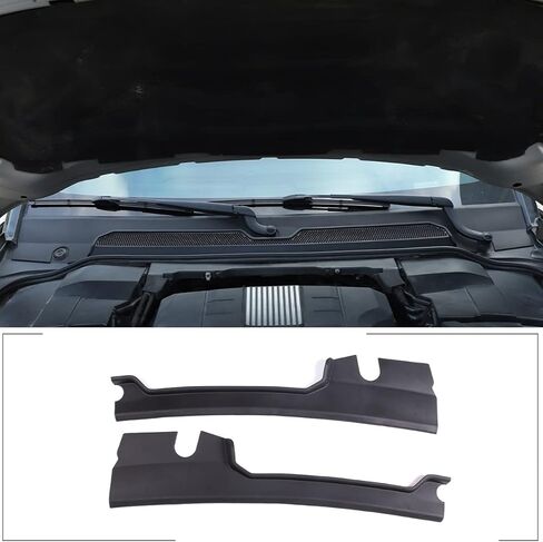 Car Windshield Pressed Edge Panel Wiper Bottom Panel Trim Compatible for Land Rover Discovery 4 LR4 2010-2016, Fits for Land Rover Discovery 3 LR3 2004-2009 Interior Accessories (TPE, Black) in Saudi Arabia