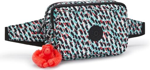 Kipling Women’s Abanu Crossbody Bag, Lightweight, Adjustable Nylon Waist Pack with Multi-Compartment Zip Pockets, Party Pink in Saudi Arabia