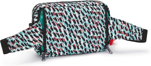 Kipling Women’s Abanu Crossbody Bag, Lightweight, Adjustable Nylon Waist Pack with Multi-Compartment Zip Pockets, Party Pink in Saudi Arabia