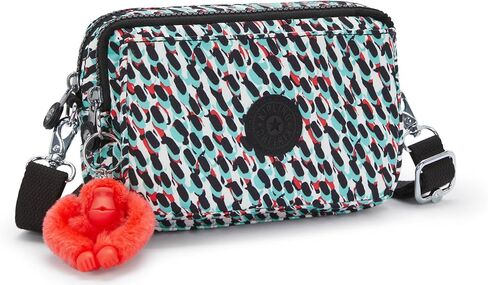 Kipling Women’s Abanu Crossbody Bag, Lightweight, Adjustable Nylon Waist Pack with Multi-Compartment Zip Pockets, Party Pink in Saudi Arabia