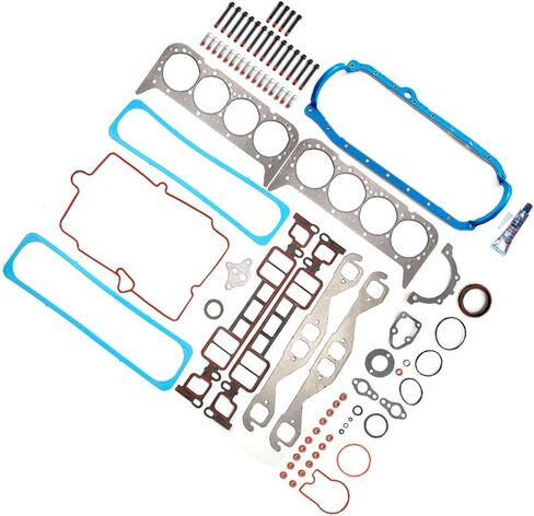 Engine Full Gasket Set Head Bolts Compatible with 1996-1999 for Chevrolet C1500 5.7L;1996-1999 for Chevrolet C1500 Suburban 5.7L OE HS7733PT-16 in Saudi Arabia