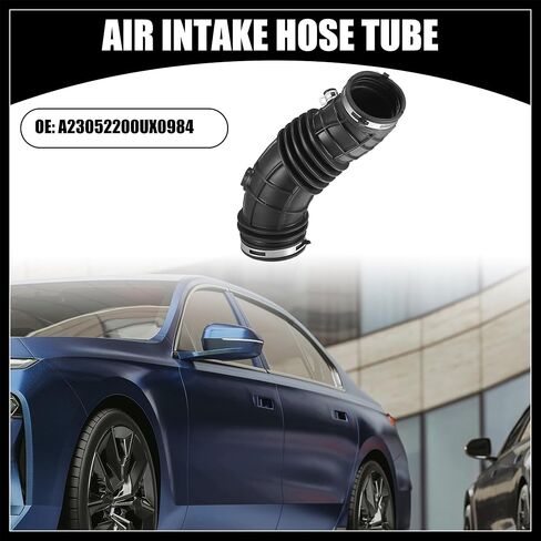 أنبوب خرطوم مدخل منظف الهواء مع مشابك 17228R42A00 - أنبوب خرطوم مدخل هواء فلتر محرك السيارة - لسيارة Honda Accord 2008-2012 مطاط أسود - قطعة واحدة من مادة متينة in Saudi Arabia