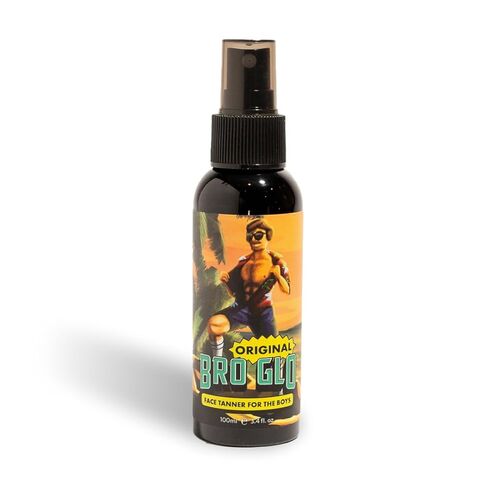 Bro Glo Self Tanner for The Boys - Quick Application Foam Mousse - Easy Sunless Tan For Your Face - Oil Free Water Based for Faster Skin Drying - Natural Sun Kissed Bronze Color Perfect for Men - Beach and Pool Not Required 3.4 FL oz in Kuwait