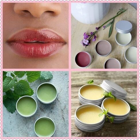 JOYWEE 24 Pack (1 Oz/30ml) Screw Top Round Aluminum Tin Cans, Metal Tin Storage Jar Containers with Screw Cap for Lip Balm, Cosmetic, Candles, Salve, Make Up, Eye Shadow, Powder, Tea in Saudi Arabia