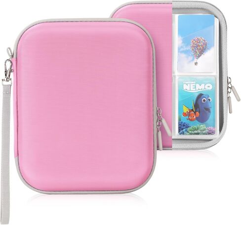 Card Case Fit for Yoto Cards, Portable Card Binder Holder with 120 Pockets for Player & Mini Audiobook Cards, Card Folder Storage with Sleeves for Travel (Pink) in Saudi Arabia