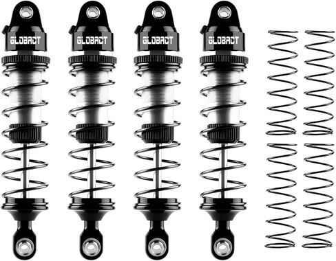 GLOBACT Aluminum 88mm Oil Shock Absorbers Front & Rear Damper with Springs for TRAXXAS Mini Maxx XRT 107154-1 108076-1 1/16 RC Truck Upgrades (Silver) in Saudi Arabia
