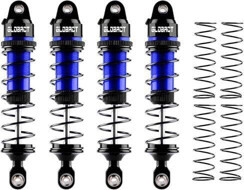 GLOBACT ألومنيوم 88 مم ماص للصدمات الزيتية الأمامية والخلفية مع نوابض لـ TRAXXAS Mini Maxx XRT 107154-1 108076-1 1/16 RC ترقيات الشاحنة (أزرق) in Kuwait