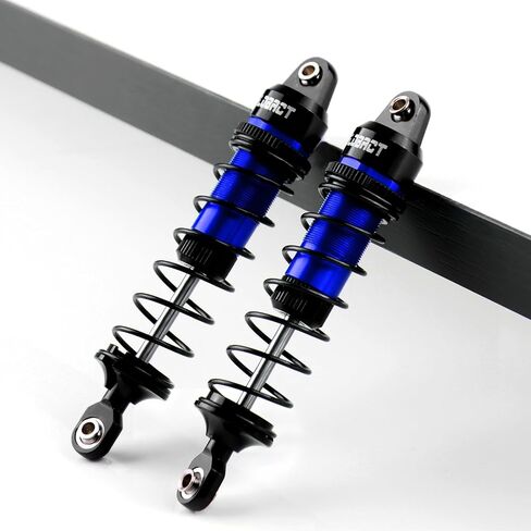 GLOBACT ألومنيوم 88 مم ماص للصدمات الزيتية الأمامية والخلفية مع نوابض لـ TRAXXAS Mini Maxx XRT 107154-1 108076-1 1/16 RC ترقيات الشاحنة (أزرق) in Kuwait