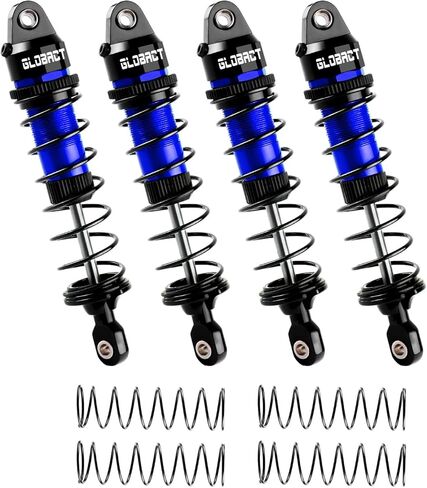 GLOBACT ألومنيوم 88 مم ماص للصدمات الزيتية الأمامية والخلفية مع نوابض لـ TRAXXAS Mini Maxx XRT 107154-1 108076-1 1/16 RC ترقيات الشاحنة (أزرق) in Kuwait