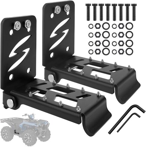 JERBOR Upgraded ATV Passenger Foot Rest, Foldable with Magnetic Design for Rear Passenger Foot Pedals Non-Slip 4 Wheel Foot Pegs Universal Fit for Polaris Sportsman,for Honda Rubicon Foreman Fourtrax in Saudi Arabia