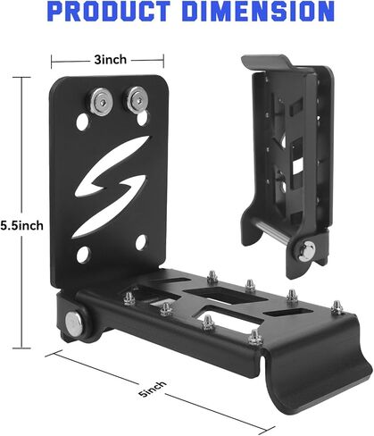 JERBOR Upgraded ATV Passenger Foot Rest, Foldable with Magnetic Design for Rear Passenger Foot Pedals Non-Slip 4 Wheel Foot Pegs Universal Fit for Polaris Sportsman,for Honda Rubicon Foreman Fourtrax in Saudi Arabia