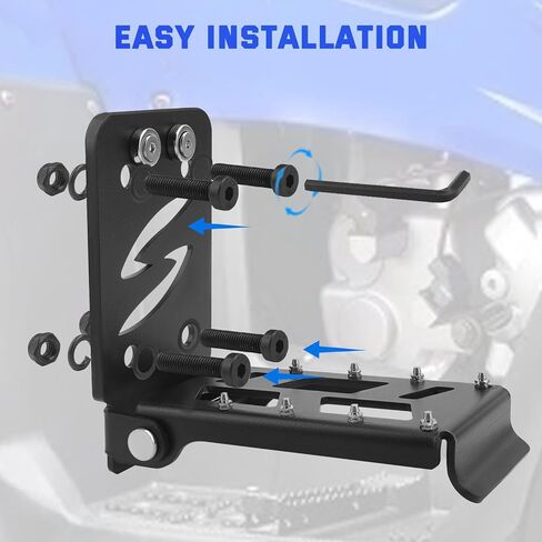 JERBOR Upgraded ATV Passenger Foot Rest, Foldable with Magnetic Design for Rear Passenger Foot Pedals Non-Slip 4 Wheel Foot Pegs Universal Fit for Polaris Sportsman,for Honda Rubicon Foreman Fourtrax in Saudi Arabia