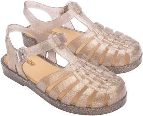 صندل جيلي بوسيشن للنساء من ميليسا - حذاء جيلي الأصلي، صندل صياد السمك بحزام قابل للتعديل وإبزيم جانبي in Kuwait