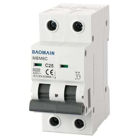 Baomain قاطع الدائرة المصغرة DZ47-63 Break AC400V 2Amp 2 Pole DIN Rail Mounting in Saudi Arabia