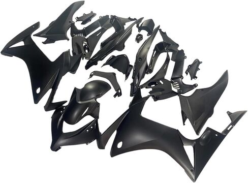 ABS حقن كامل Fairing Kit مناسب لهوندا CBR500R 2013 2014 2015 CBR 500R 13 14 15 دراجة نارية رياضية هيكل من البلاستيك هيكل الجسم مجموعة القلنسة - رمادي أسود in Kuwait