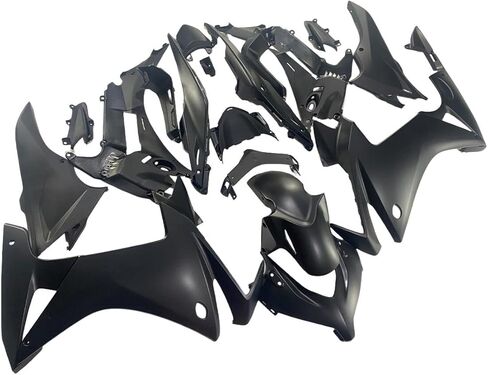 ABS حقن كامل Fairing Kit مناسب لهوندا CBR500R 2013 2014 2015 CBR 500R 13 14 15 دراجة نارية رياضية هيكل من البلاستيك هيكل الجسم مجموعة القلنسة - رمادي أسود in Kuwait