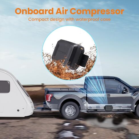 maXpeedingrods On Board Air Compressor System with Low Pressure Sensor Universal Air Compressor Kit for Trucks Vans in Saudi Arabia