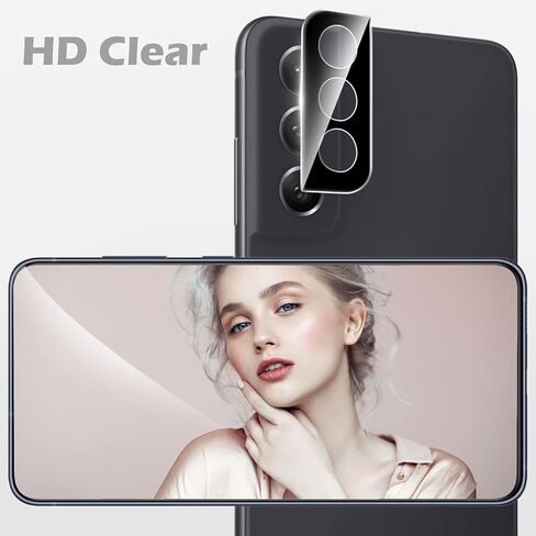 imluckies [3 Pack] for Samsung Galaxy S21 FE Camera Lens Protector, Ultra Thin Tempered Glass, Anti-Scratch & HD Clear, Easy Installation, Case Friendly Only for Samsung S21 FE 5G 2021 - Black in Saudi Arabia