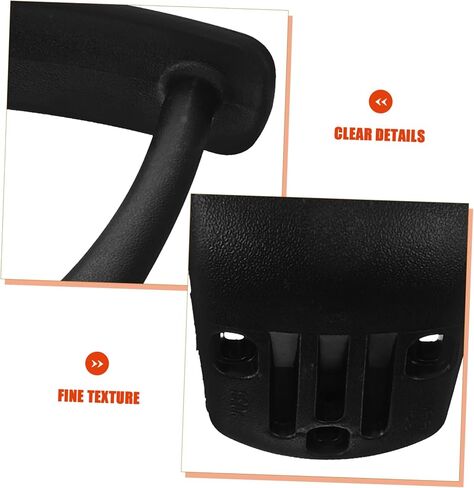 Cabilock 1Pair Replacement Office Chair Armrest Heavy Duty Arm Bracket for Gaming Office Chairs Wear Resistant Armrest Ergonomic Support for Comfort and Stability in Saudi Arabia