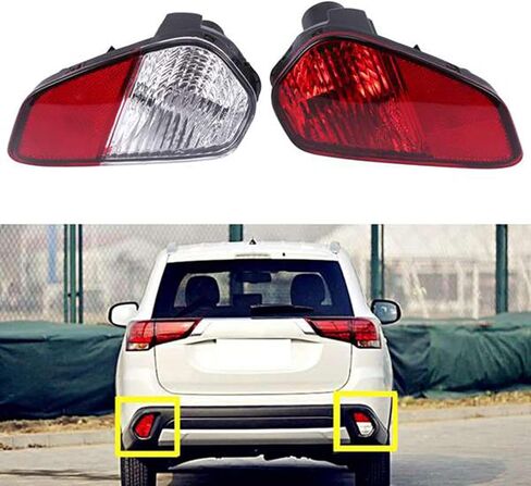 Car Rear Bumper Light, for Mitsubishi Outlander 2015-2020 8337A136, Tail Light Reflector car Rear Bumper Accessories in Saudi Arabia