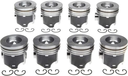 MAHLE Pistons set Compadible with: 2003.5-2010 Ford 6.0 6.0L Diesel .020 Over Pistons set 8 Ford Powerstroke 03-10 MAHLE Clevite Coated with Rings in Saudi Arabia