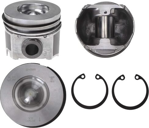 MAHLE Pistons set Compadible with: 2003.5-2010 Ford 6.0 6.0L Diesel .020 Over Pistons set 8 Ford Powerstroke 03-10 MAHLE Clevite Coated with Rings in Saudi Arabia