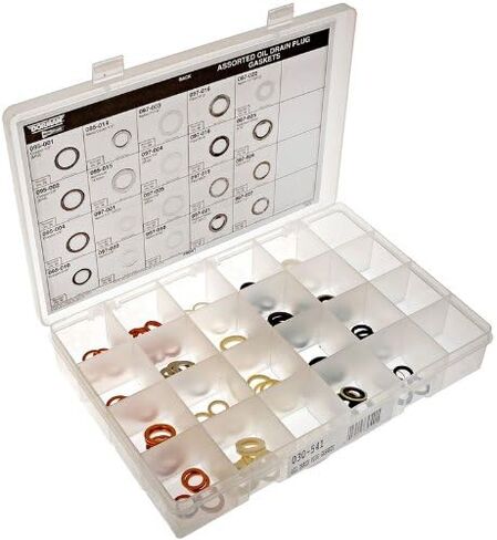 Oil Drain Plug Gasket Assortment (Dorman 030-541) 20 SKU/115 Pc. Tech Tray in Saudi Arabia