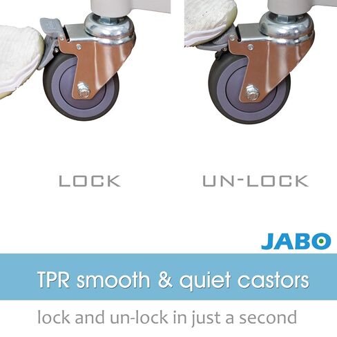 عربة طبية بباب مزدوج قابل للقفل من JaboEquip [ JaboEquip ] عربة أدوات خزانة مع بابين قابلين للقفل لعربة خدمة مختبر الضيافة المدرسية، L34.43xD19.69 بوصة عربة JABO، أسود in Kuwait