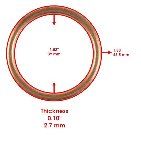 Caltric Muffler Pipe Gasket Compatible with Kawasaki Kx450F 2006-2016 in Saudi Arabia