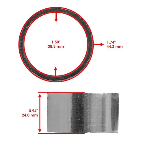 Caltric Muffler Gasket Compatible with Suzuki DR-Z400S DRZ400S 2000-2019/ DR-Z400SM 2005-2019 in Saudi Arabia