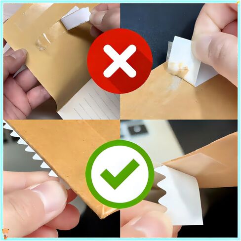 Wave-Edge Double Sided Tape, No Scissors Needed - 32.81ft×0.79in Heavy Duty Waterproof, Multi-Purpose for Walls (Residue-Free), Home Decor, DIY, LED Strip Mounting, 0.2" Easy Peel Layer in Saudi Arabia