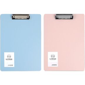 File Clipboards, 2 Pcs A4 Size Thick Plastic 2 Color Note-Taking Writing Pads for Office and Outdoors (2) in Saudi Arabia