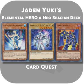 مجموعة مخصصة كاملة لـ Yu-Gi-Oh! GX - البطل العنصري لـ Jaden Yuki وNeo Spacian Fusion Deck in Kuwait
