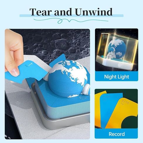 تقويم ثلاثي الأبعاد 2026، تقويم قطعة وقت المكتب 2026، مفكرة فنية ورقية ثلاثية الأبعاد قابلة للتمزيق مع أضواء LED، تقويمات لوحة فنية إبداعية ثلاثية الأبعاد للمذكرات، هدية نحت الورق بنفسك (ك) in Kuwait