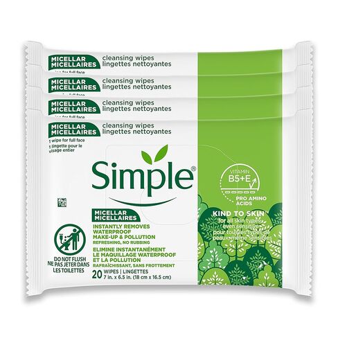 Simple Exfoliating Wipes, 25 Count (Pack of 2) in Saudi Arabia