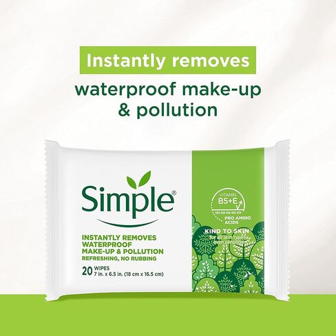 Simple Exfoliating Wipes, 25 Count (Pack of 2) in Saudi Arabia