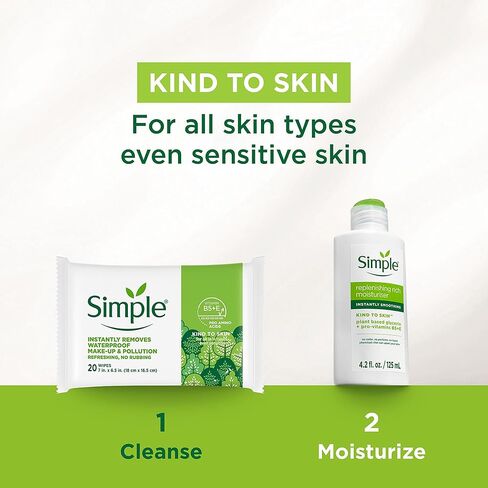 Simple Exfoliating Wipes, 25 Count (Pack of 2) in Saudi Arabia