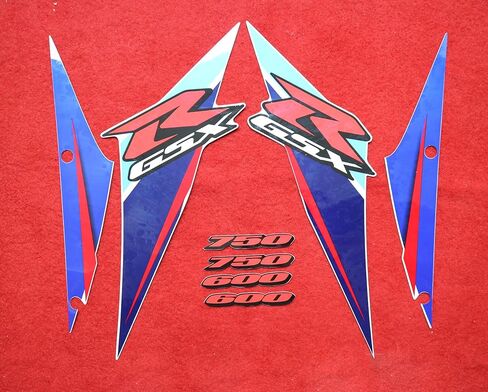 Graphics Kit for GSX-R750 GSX-R600 K6 2006 2007 06 07 GSXR 600 750 K6 Sticker Decal Protector Decoration Motorcycle Body Fairing Decals Blue Red in Saudi Arabia