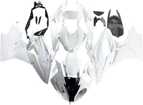 حقن الهدايا المجمعة لسيارات BMW 2017 2018 S1000RR Fairings طقم الجسم ABS البلاستيك دراجة نارية هيكل السيارة (أزرق أسود أبيض) in Kuwait