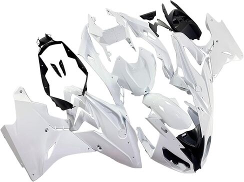 حقن الهدايا المجمعة لسيارات BMW 2017 2018 S1000RR Fairings طقم الجسم ABS البلاستيك دراجة نارية هيكل السيارة (أزرق أسود أبيض) in Kuwait