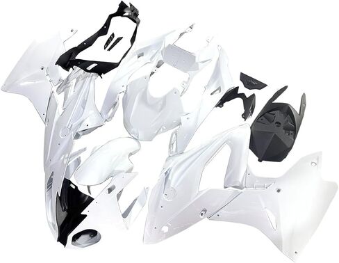 حقن الهدايا المجمعة لسيارات BMW 2017 2018 S1000RR Fairings طقم الجسم ABS البلاستيك دراجة نارية هيكل السيارة (أزرق أسود أبيض) in Kuwait