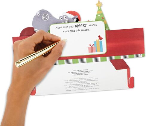 Hallmark Paper Wonder Musical 3D Pop-Up Christmas Card With Light (Happy Hippo Under the Tree) in Saudi Arabia