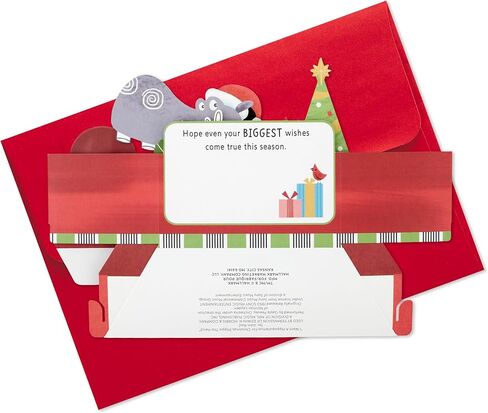 Hallmark Paper Wonder Musical 3D Pop-Up Christmas Card With Light (Happy Hippo Under the Tree) in Saudi Arabia