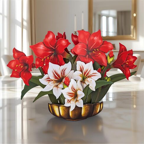 Christmas Tree Pop Up Card, 18 Inches Real Size Display 3D Merry Christmas Greeting Card, Forever Tree Holiday Décor, Paper Flower Bouquet, Gift for Xmas Season, Includes Envelope & Message Note in Saudi Arabia