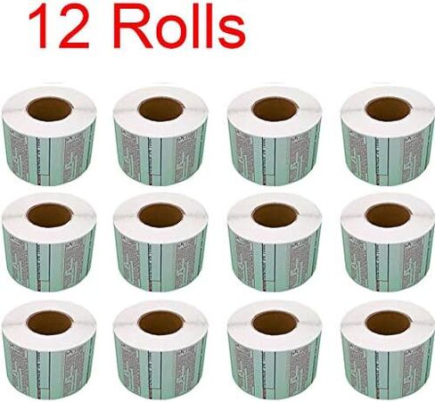 CAS LST-8020 Printing Scale Label, 58 x 60 mm, UPC/Ingredients 12 rolls of 500 labels in Kuwait