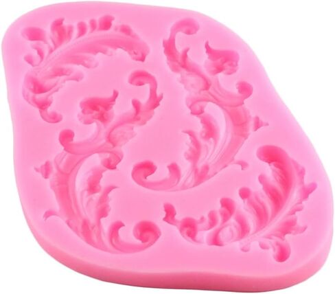 1pc European Leaf Scroll Relief Border Silicone Mold DIY Decorating Tools Mould in Saudi Arabia