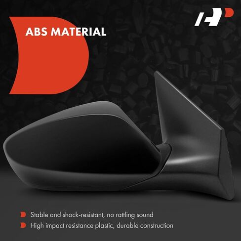 A-Premium Pair (2) Driver and Passenger Side Power Door Mirror - Compatible with Hyundai Elantra 2011-2013, Elantra Coupe 2013 - Heated Manual Folding Black Outside Rear View Mirror in Saudi Arabia